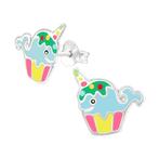 Boucles d'oreilles enfant licorne baleine argent sterling 92, Enlèvement ou Envoi, Boucles d'oreilles, Neuf