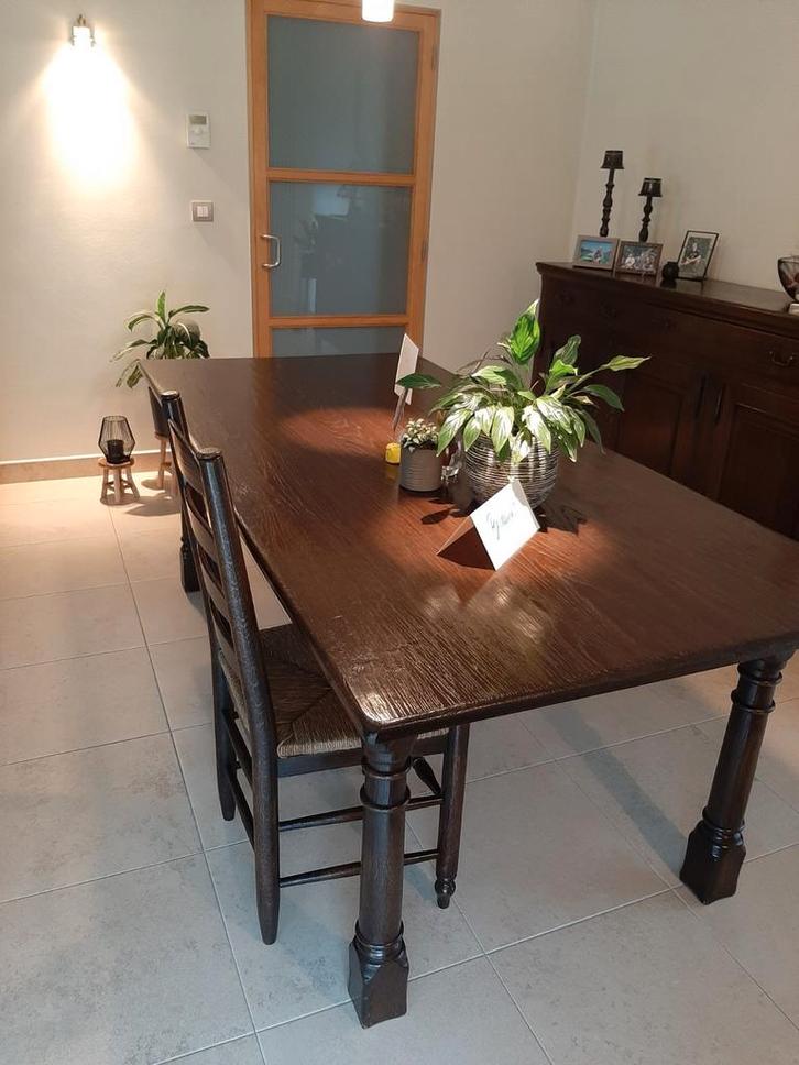 Eetplaats Franse eik, Huis en Inrichting, Complete eetkamers, Gebruikt, Ophalen