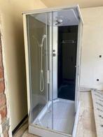 Complete douchecabine met mengkraan, hand- én regendouche, Doe-het-zelf en Bouw, Sanitair, Ophalen, Zo goed als nieuw, Chroom