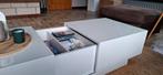 Witte salontafel met opbergruimte, Huis en Inrichting, Woonaccessoires | Kisten, Ophalen, 100 tot 150 cm, Zo goed als nieuw, Minder dan 50 cm
