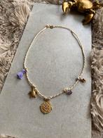 Handgemaakte Ketting Lila La ByJ&S Stainless Steel, Overige materialen, Overige kleuren, Nieuw, Ophalen of Verzenden