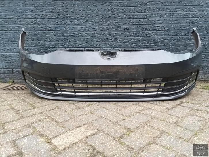 VW Golf 8 5H 2020+ Voorbumper Bumper 4xPDC Origineel!, Auto-onderdelen, Carrosserie, Bumper, Volkswagen, Gebruikt