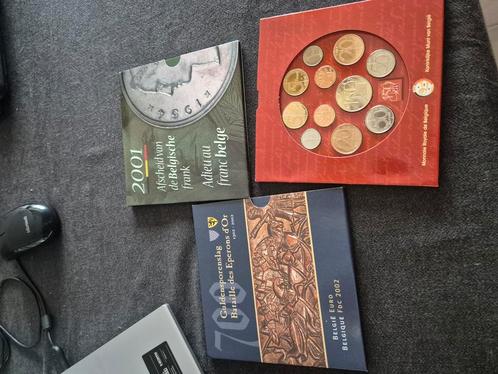3 setjes met Belgische munten en euro, Postzegels en Munten, Munten | België, Setje, Metaal, Ophalen of Verzenden