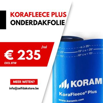 Korafleece PLUS onderdakfolie 50m x 1,50m 75m/rol