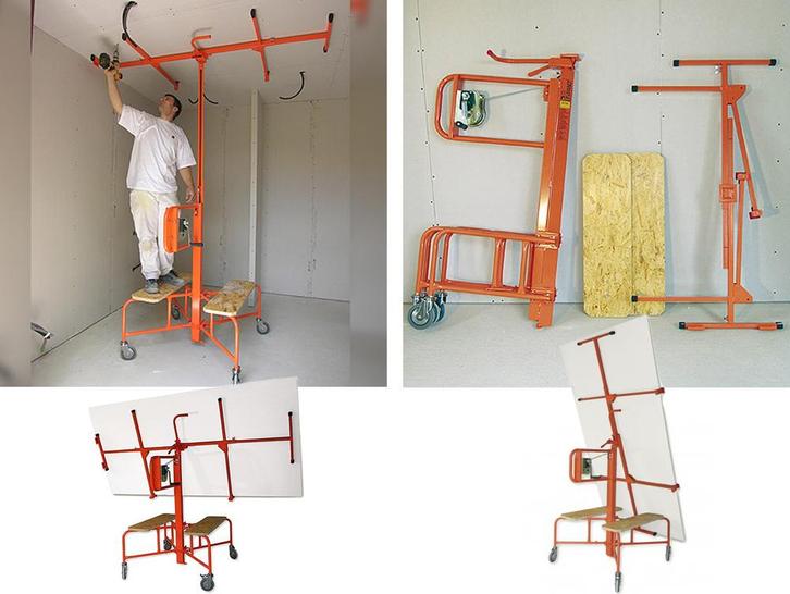 professionele gyproclift platenlift te huur 15€ dag 50€ week, Doe-het-zelf en Bouw, Gereedschap | Overige machines, Zo goed als nieuw