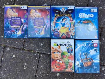 Dvd's van Disney. 2 euro per stuk beschikbaar voor biedingen