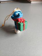 Schtroumpf cadeau de Noël Schleich 1981, Ophalen of Verzenden, Zo goed als nieuw, Poppetje, Figuurtje of Knuffel