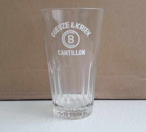 Gueuze & Kriek Cantillon glas model 3, Verzamelen, Glas en Drinkglazen, Zo goed als nieuw, Bierglas, Ophalen of Verzenden