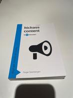 Boek: Kickass content in 60 minuten, Ophalen of Verzenden, Zo goed als nieuw, Hoger Onderwijs