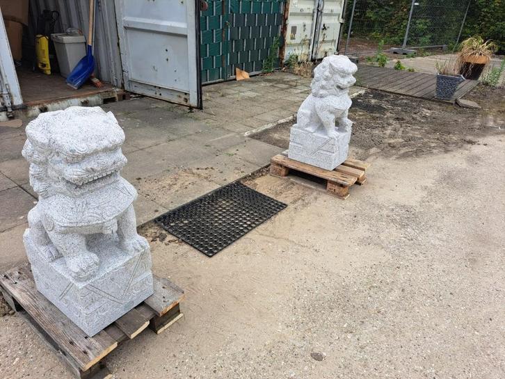 lions chinois en granit, Jardin & Terrasse, Statues de jardin, Enlèvement ou Envoi