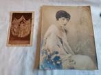 2 oude foto's actrices, Verzamelen, Foto's en Prenten, Gebruikt, Foto, Ophalen of Verzenden, Voor 1940