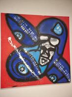 Fabian (Herman Brood) AIRPLANE   Acrlyl spuitbus mix media o, Antiek en Kunst, Ophalen