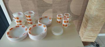 te koop eetservies, Service complet, Enlèvement, Utilisé, Autres matériaux