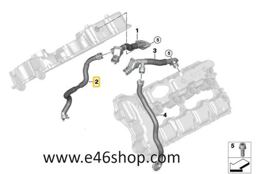 CARTERVENTILATIE SLANG BMW OE 11157575640, Auto-onderdelen, Motor en Toebehoren, BMW, Nieuw, Ophalen of Verzenden