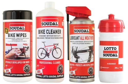 Kit de nettoyage et d'entretien pour vélos Soudal Pro Bike, Vélos & Vélomoteurs, Accessoires vélo | Outils de vélo, Neuf, Ensemble d'outils