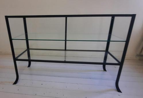 Gietijzeren kast met glas, Doe-het-zelf en Bouw, Glas en Ramen, Zo goed als nieuw, Ophalen