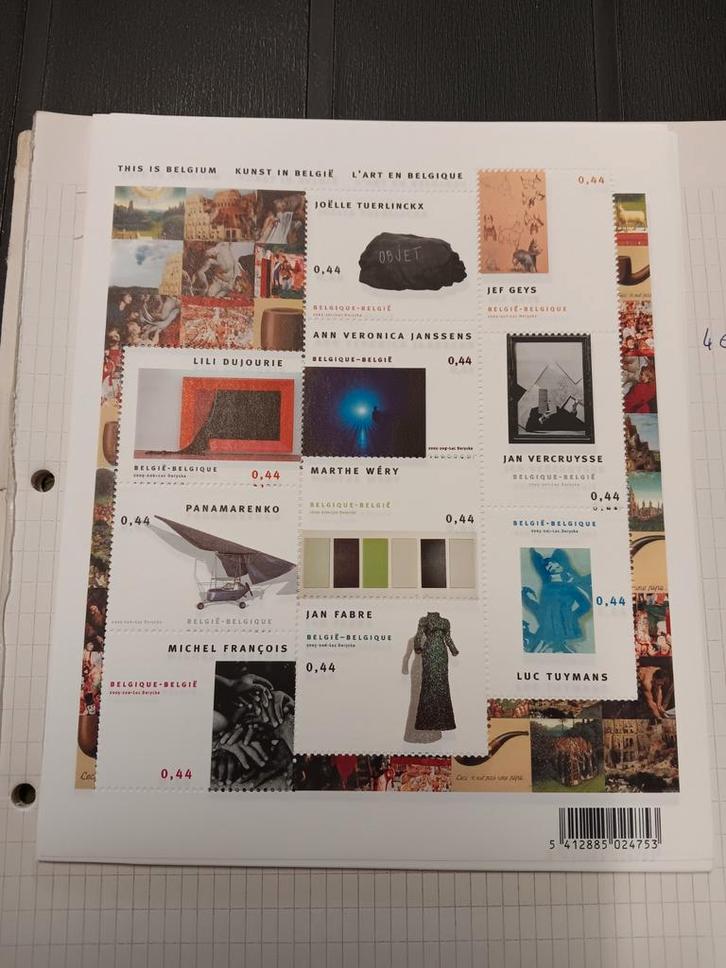 Postfris Belgische postzegel velletjes Per velletje 4, Postzegels en Munten, Postzegels | Volle albums en Verzamelingen, Ophalen of Verzenden