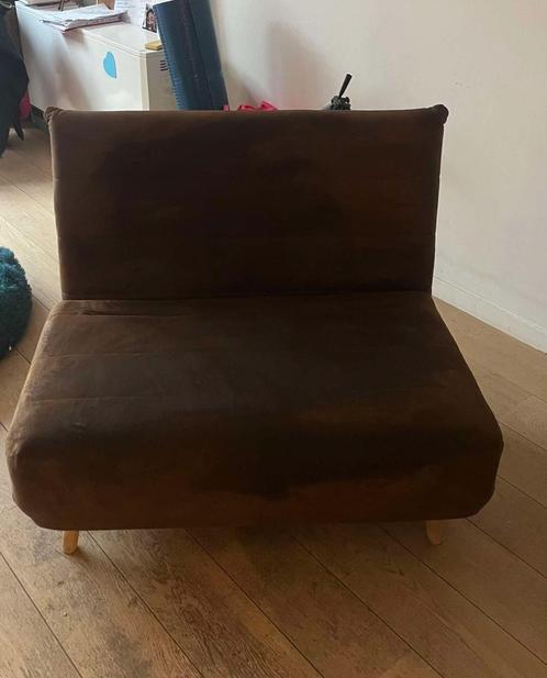 canapé lit une place, Huis en Inrichting, Zetels | Zetels, Gebruikt, Eenpersoons, Minder dan 150 cm, 75 tot 100 cm, Hout, Stof