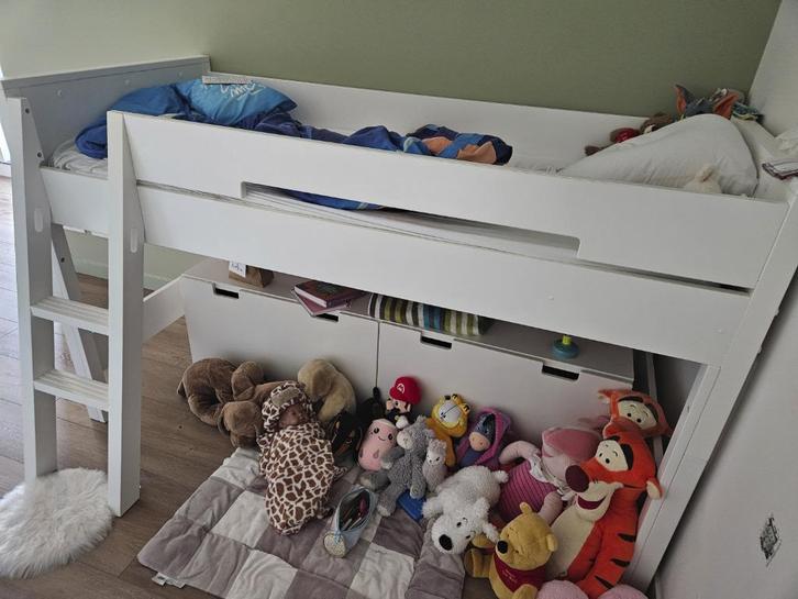 Bopita half hoogslaper, Kinderen en Baby's, Kinderkamer | Stapelbedden en Hoogslapers, Zo goed als nieuw, Hoogslaper, Ophalen