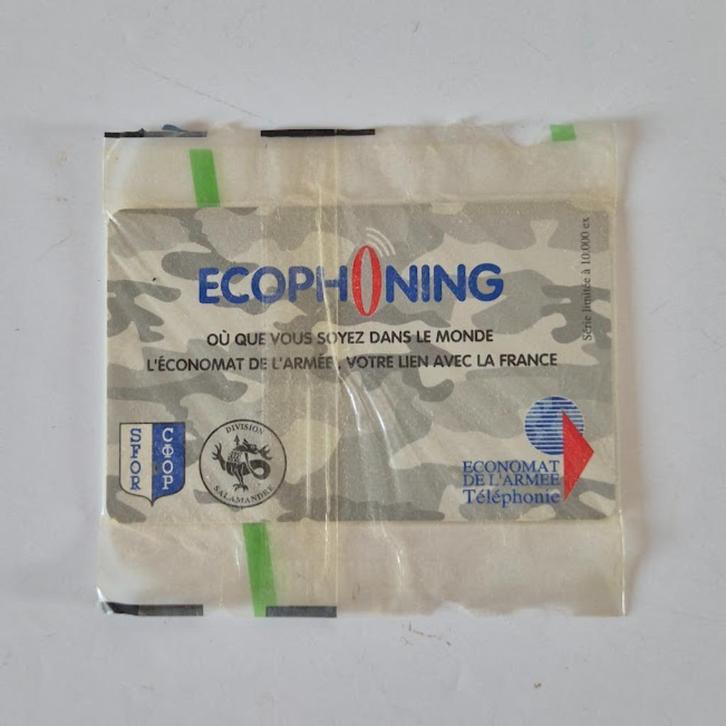 Ecophoning-telefoonkaart (penningmeester van het leger): nie, Verzamelen, Telefoonkaarten, Verzenden