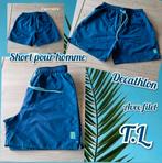 short pour homme-bleu-Decathlon Tribord-T.L, Kleding | Heren, Badmode en Zwemkleding, Maat 52/54 (L), Blauw, Ophalen of Verzenden