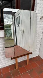 Vintage spiegel in drieluik, Ophalen, Gebruikt