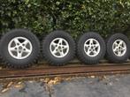 Alu velgen met Black Star terreinbanden Land Rover, Auto-onderdelen, Ophalen, Gebruikt, Velg(en), All Season