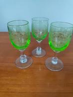 3 verres urane ??, Antiek en Kunst, Ophalen of Verzenden