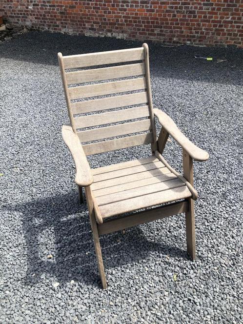 tuinstoel (4 stuks), Tuin en Terras, Tuinstoelen, Gebruikt, Hout, Ophalen