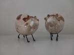 2 beeldjes koe keramiek decoratie beeld koeien, Verzenden, Dier