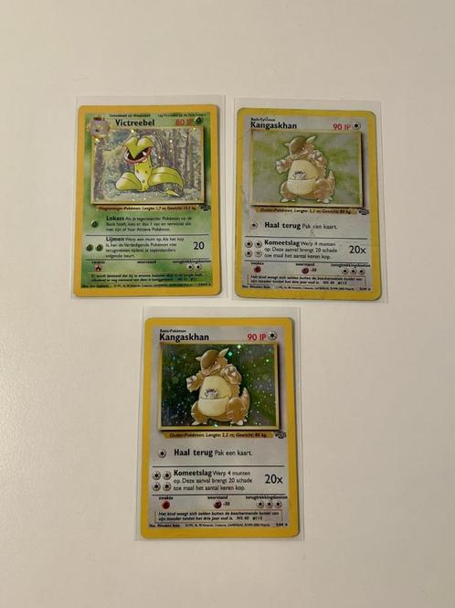 Pokemon Jungle Nederlands (1999) - Meerdere First Editions!, Hobby en Vrije tijd, Verzamelkaartspellen | Pokémon, Gebruikt, Meerdere kaarten