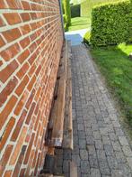 Eiken balken, Doe-het-zelf en Bouw, Hout en Planken, Ophalen, Gebruikt, Eiken, Balk
