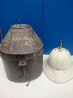 Britse tropenhelm in doos, Verzamelen, Verzenden