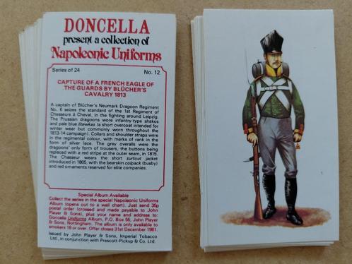 Napoleonic Uniforms complete set 24 chromos 1980 Doncella, Verzamelen, Foto's en Prenten, Overige onderwerpen, 1980 tot heden