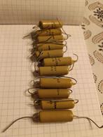 Mosterd condensator mustard capacitor mullard Philips, Hobby en Vrije tijd, Elektronica-componenten, Verzenden, Gebruikt