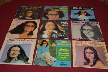 diverse 45t's & ook EP's van Nana Mouskouri, beschikbaar voor biedingen