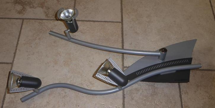 Moderne luster met 3 lichtpunten, Huis en Inrichting, Lampen | Kroonluchters, Zo goed als nieuw, Ophalen of Verzenden