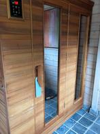 Infraroodsauna – 3‑p., incl. CD-speler en sterrenhemel, Sport en Fitness, Ophalen, Gebruikt, Infrarood, Complete sauna