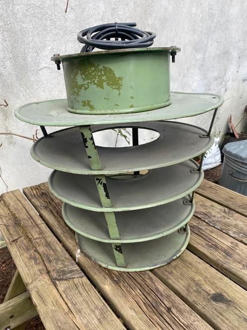Grote industriële hanglamp retro vintage garage, Antiek en Kunst, Antiek | Email, Ophalen