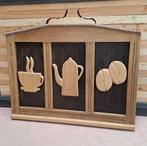 Café triptyque avec cadre en chêne, Enlèvement ou Envoi, Neuf