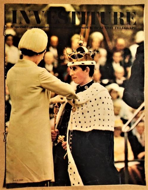 Investiture [Prince of Wales], 6 July 1969 -Sunday Telegraph, Collections, Maisons royales & Noblesse, Utilisé, Magazine ou livre
