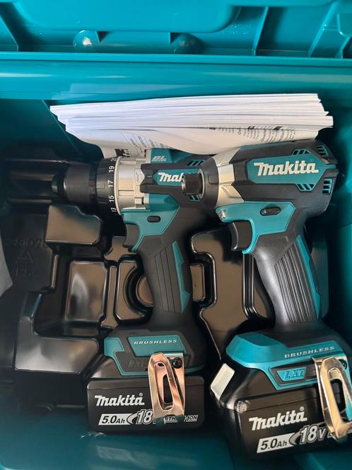 Makita DLX1122JX1. Set 11 machines, Doe-het-zelf en Bouw, Gereedschap | Boormachines, Zo goed als nieuw, Boormachine, Ophalen