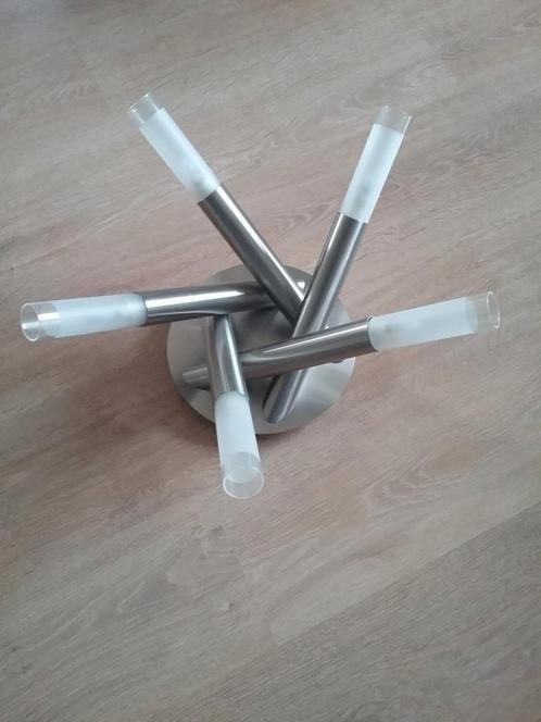 Plafondlamp Lucide Pipers, Huis en Inrichting, Lampen | Plafondlampen, Zo goed als nieuw, Glas, Metaal, Ophalen of Verzenden