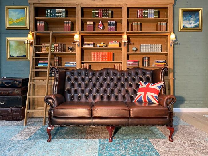 RUIME KEUZE IN ENGELSE CHESTERFIELD ZETELS, Antiek en Kunst, Antiek | Meubels | Stoelen en Sofa's, Ophalen of Verzenden