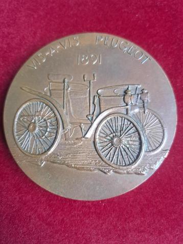 1975 Frankrijk medaille Peugeot in brons A. Bourroux beschikbaar voor biedingen