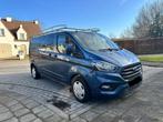 Ford Transit Custom L2 AUTOMAAT 170PK, Blauw, Leder, Diesel, 5 deurs