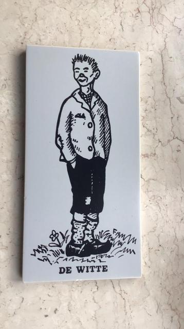 “ De Witte “ ( naar Ernest Claes) -keramiek tegeltje beschikbaar voor biedingen