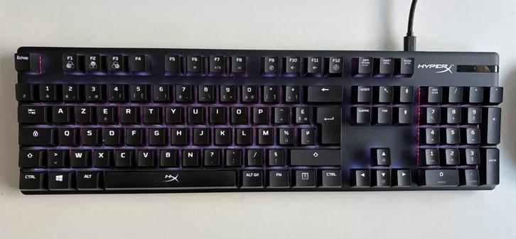 Clavier mécanique gaming HyperX Alloy Origins, Computers en Software, Toetsenborden, Zo goed als nieuw, Draadloos, Gaming toetsenbord