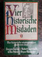 Boek - Vier historische misdaden - 4 thrillers - 1 boek € 5, Boeken, Ophalen of Verzenden, Zo goed als nieuw, Meerdere