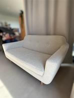 Canapé 2 places style scandinave – Tissu beige, Huis en Inrichting, Fauteuils, Ophalen, Zo goed als nieuw, Hout